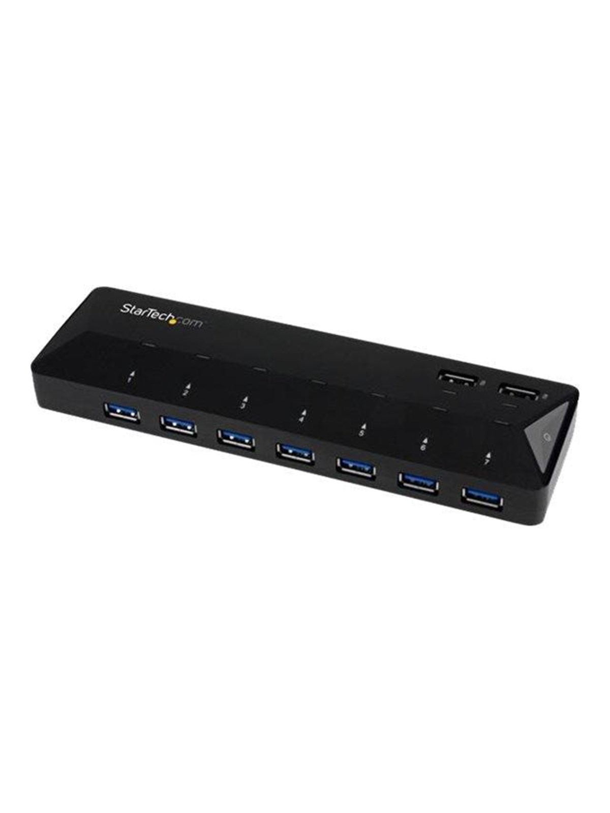StarTech.com 7-Port USB 3.0 Hub plus Dedicated Charging Ports USB-Hubs - USB 3.2 - 7 - Schwarz