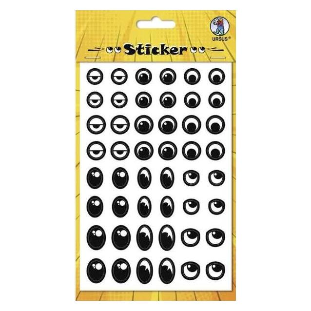 Ursus Sticker 'Augen' schwarz/weiss (1 Sticker) (59520005F)