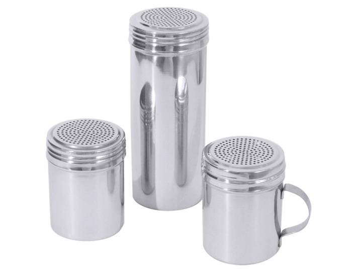 Salz- und Pfefferstreuer-Set Contacto Bander silber Edelstahl H 18.5 cm Set - Salz- und Pfefferstreuer-Set
