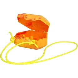 Zahnspangenbox mit Kordel Farbe Gelb/Rot 1 ST