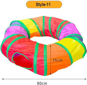 Inspire Picks Foldable Cat Tunnel Toy For Interactive Play, Exercise & Exploration style 11