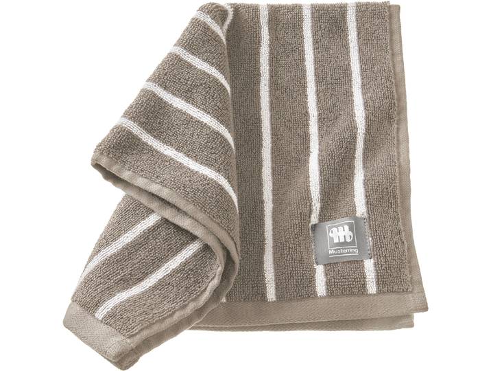 Gästehandtuch MUSTERRING Needlestripe , grau, B:30cm L:50cm, Jacquard, Baumwolle, Handtücher, Gästehandtuch, hautschmeichelnd, super weich