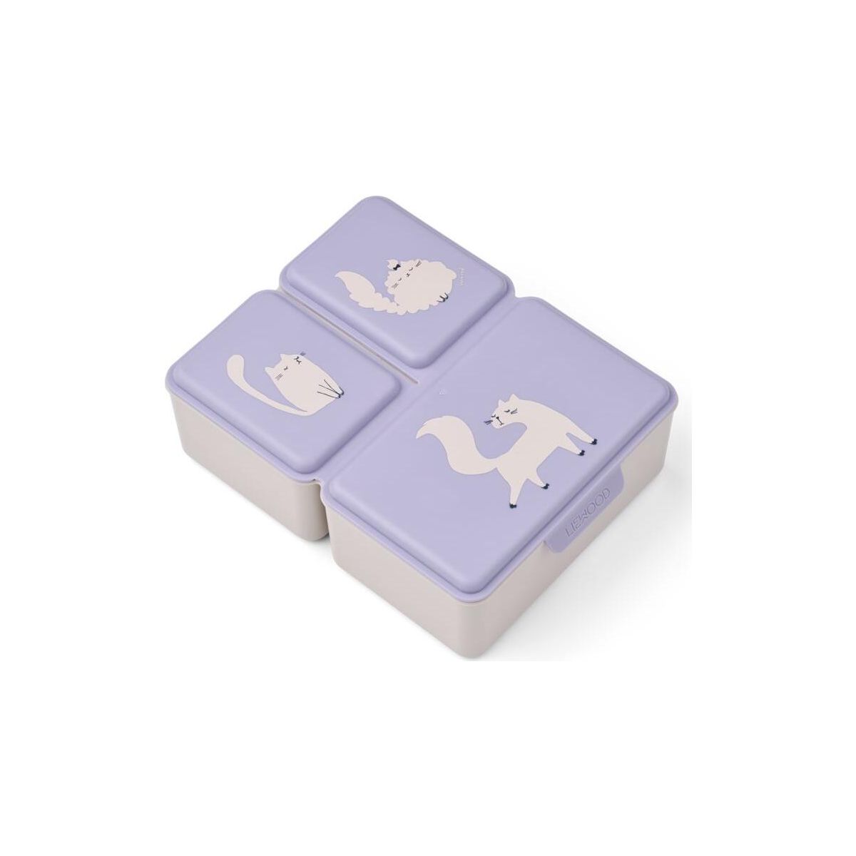 Liewood Driss Lunchbox cat / warm lilac (2781) ONE SIZE LW19266-2781-ONE SIZE-CU