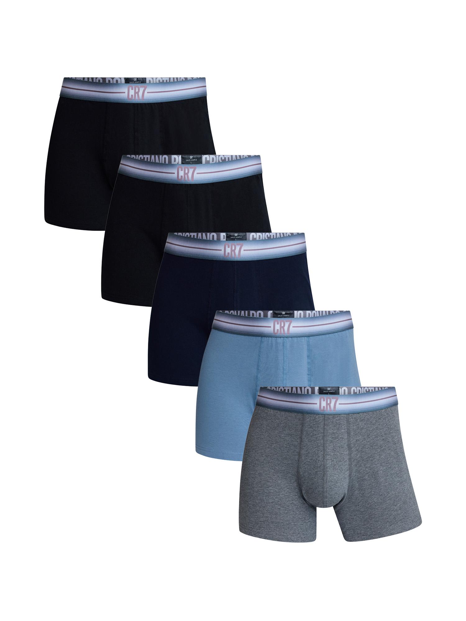 CR7 Cristiano Ronaldo Herren Trunk Cotton Stretch & Travel Bag 5-Pack Unterhose, Unterwäsche, Boxer