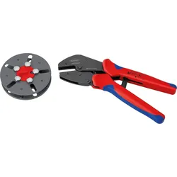 Crimpzange KNIPEX® MultiCrimp® mit leerem Wechselmagazin