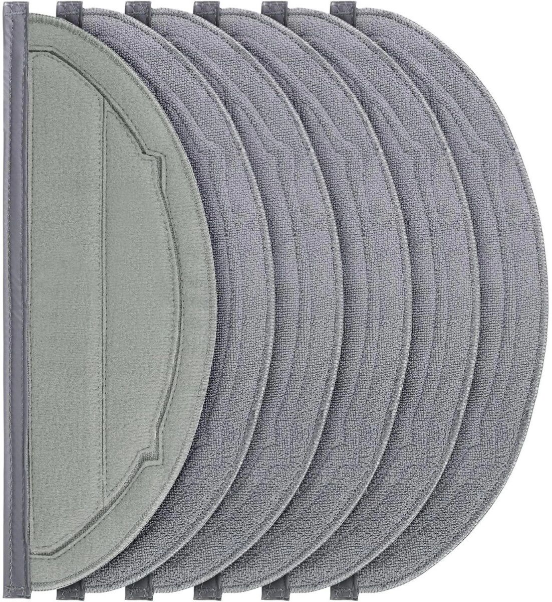 INF Waschbare ultrafeine Mikrofaser-Wischtücher 6er-Set – Wiederverwendbare Ersatzpads, kompatibel mit Roborock Q10 und S8 Pro