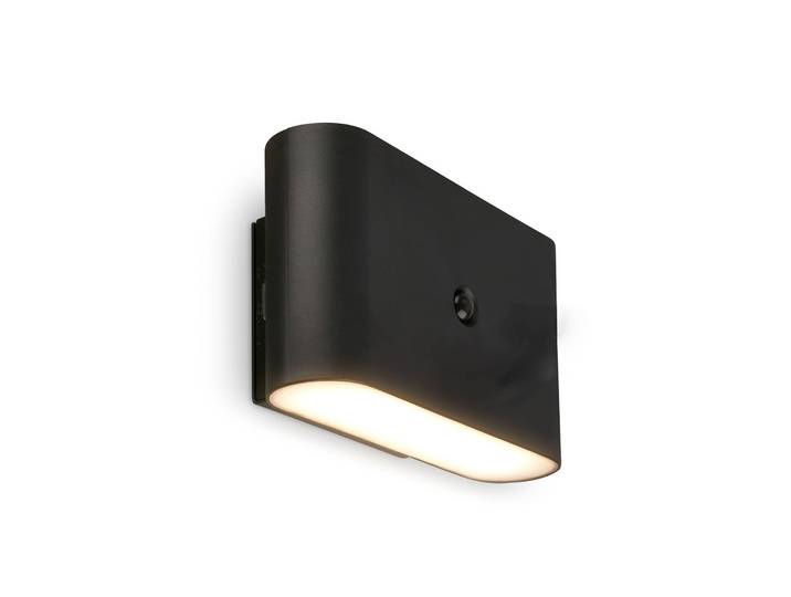 Briloner Wandlampe Chat, schwarz, für Wohn- / Esszimmer, Kunststoff, Modern, LED Wandleuchte, Wandlampe Innen