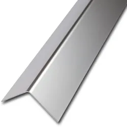 Eckschutzwinkel Edelstahl, Oberfläche MATT/GLATT zum nachträglichen Einbau - 25 x 25 mm, 2,50 Meter