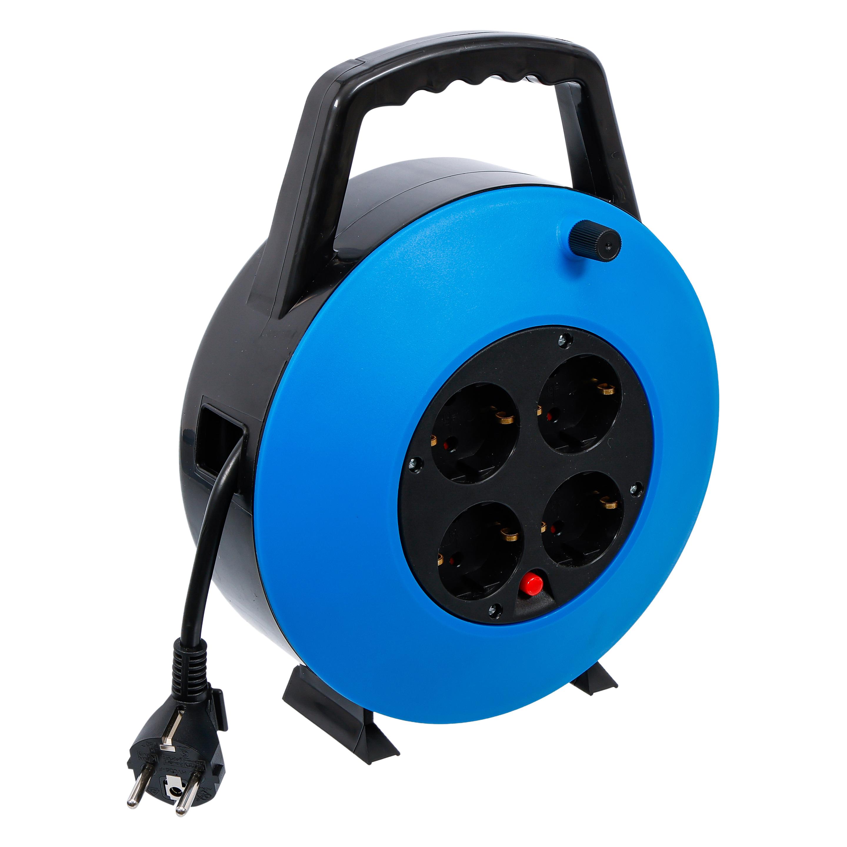 BGS Kabelbox 10 m 3 x 1,5 mm² 4 Steckdosen IP 20 3000 W (10 m, 1.50 mm²) (3363)