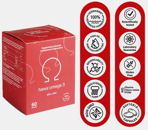 HAWA® HAWA OMEGA 3 EPA + DHA 60 CAPSULAS
