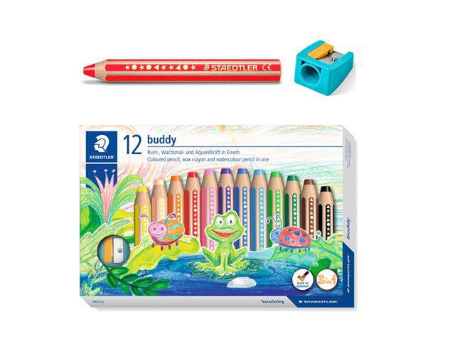 STAEDTLER Buntstifte Buddy 3in1 140 C12