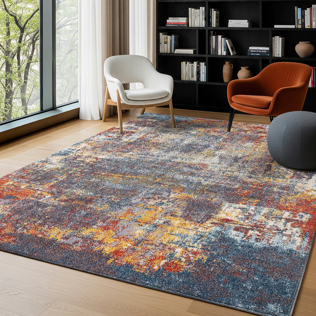 Blue Elephant Oriental Area Rug Blue/Teal Rectangle 240 x 310 cm