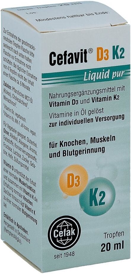 Cefavit D3 K2 Liquid pur Tropfen zum Einnehmen