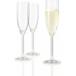 6er-Set Leonardo Sektglas Daily 200 ml Glas Transparent Klar