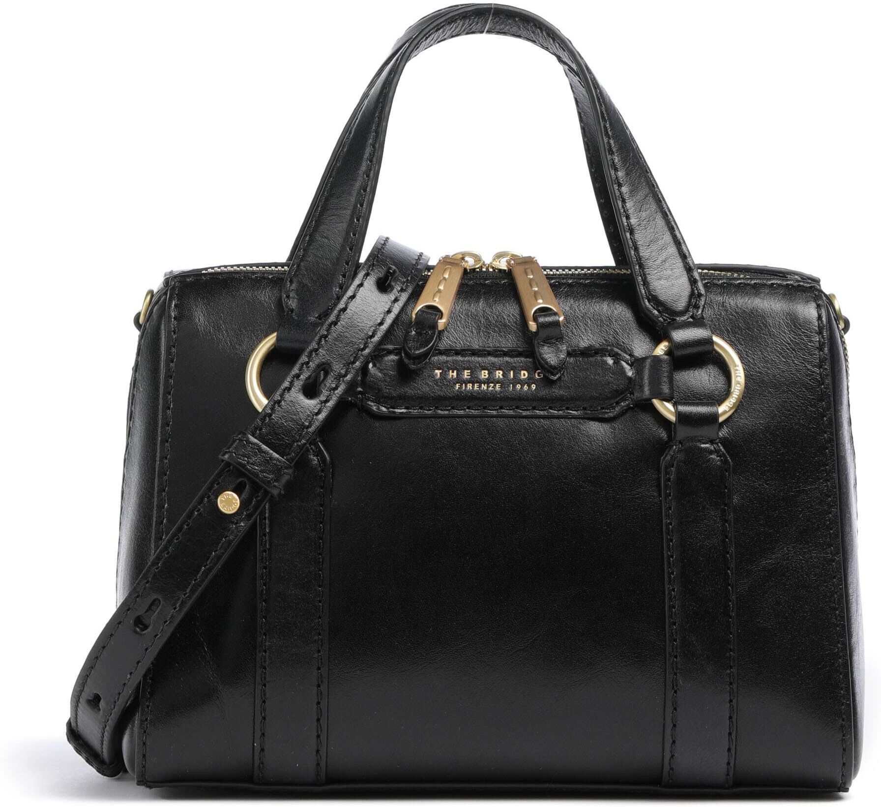 The Bridge Laura Handtasche aus Leder, schwarz