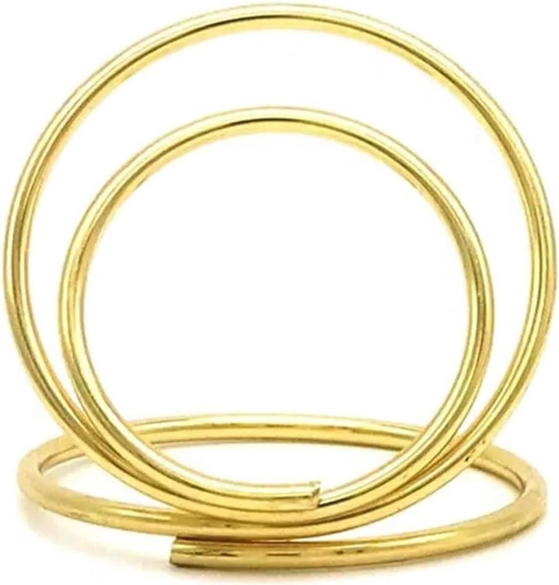 Tafelnummerhouders Rond - Goud - 50 Stuks - Fotoclips voor Naamkaarten en Feestdecoratie