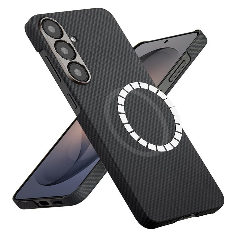 Techsuit - Aramid Fiber MagSafe - Samsung Galaxy S26 - Black (Samsung Galaxy S26) (65995252)
