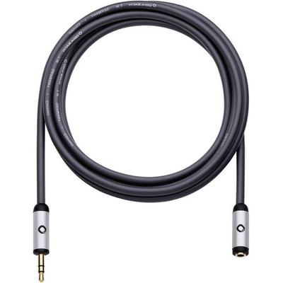 Klinke Audio Verlängerungskabel [1x Klinkenstecker 3.5 mm - 1x Klinkenbuchse 3.5 mm] 5.00 m Schwarz vergoldete Steckkontakte Oehlbach i-Connect J-35