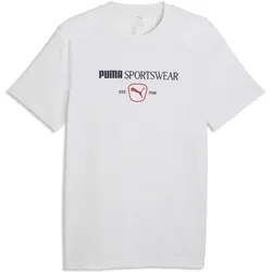 Puma, Herren, Sportshirt, CLASS Graphic Tee (XS), Weiss