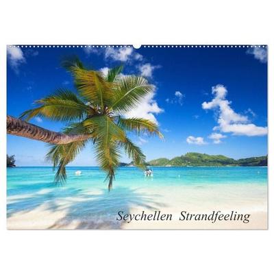 Seychellen Strandfeeling (Wandkalender 2027 DIN A2 quer), CALVENDO Monatskalender