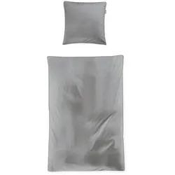 Irisette Satin-Bettwäsche Tokio 135 x 200 cm Satin Grau
