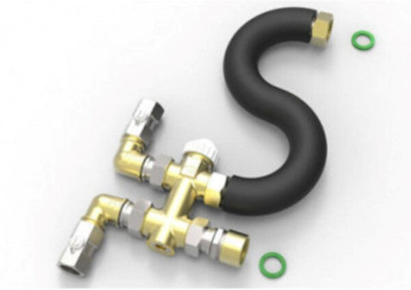 Ideal Clima Kit Collegamento Idraulico Skudo e valvola a 3 Vie Deviatrice Motorizzabile TGCL02