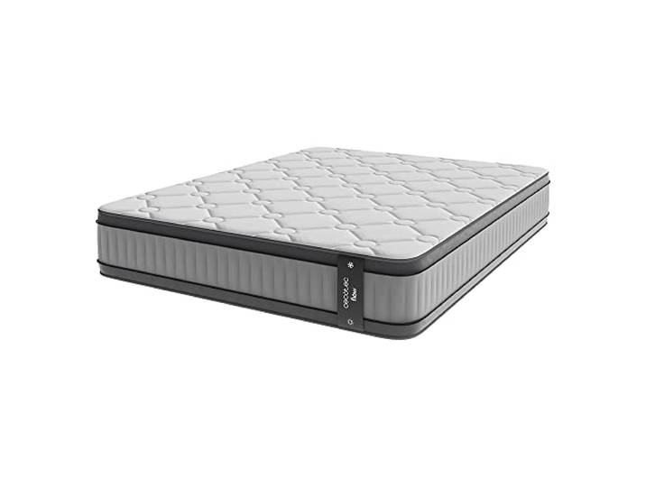 Cecotec Hybridmatratze Flow 8900 Hybrid 80x200, Mehrschichtig, Taschenfederkern SpringCore und ViscoCare+ Viscoelastik, 32 cm Höhe, Mittlere-Hohe Festigkeit, SeparateMuv und BreathSoft+