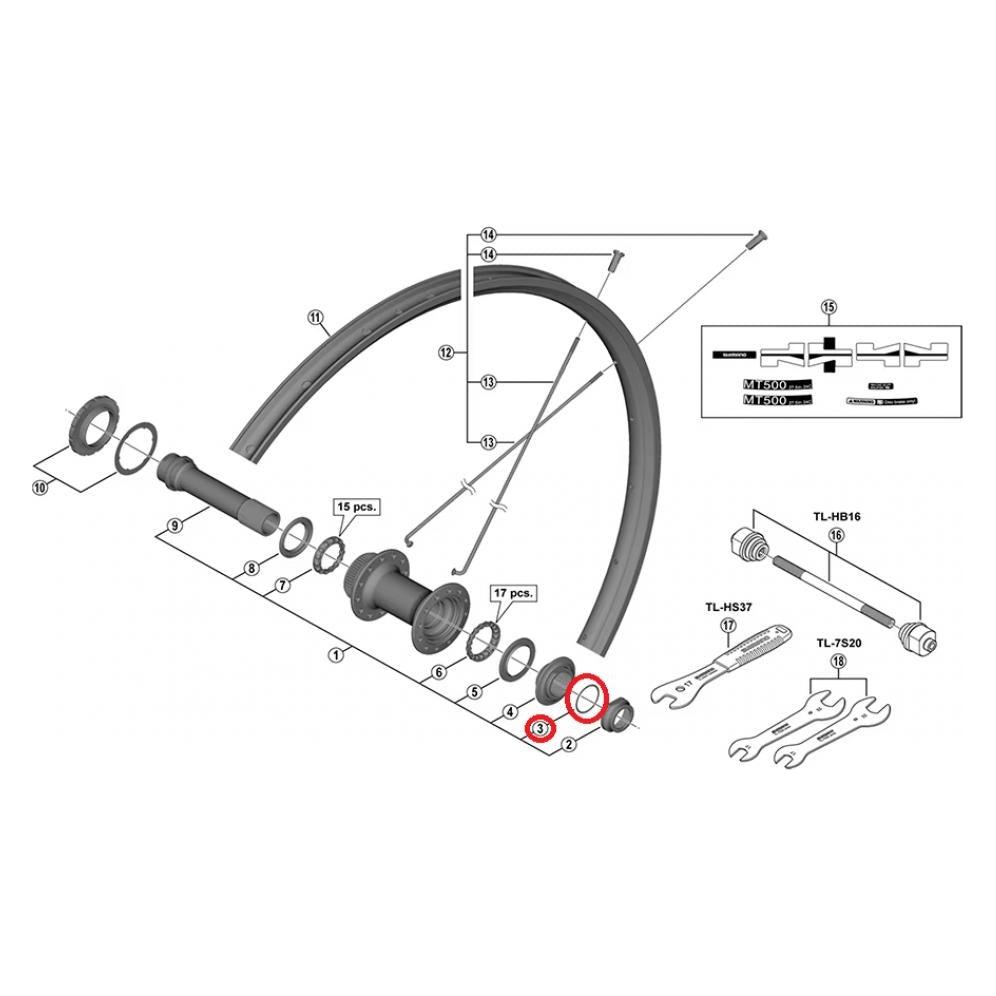 Shimano Unterlegscheibe HB-M618 (39187094)