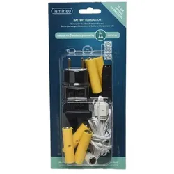 Lumineo Batterie-Ersatz pvc BO indoor L.300cm schwarz/weiß