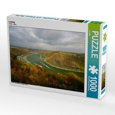 CALVENDO Puzzle Loreley 1000 Teile Puzzle quer | 1000 Teile Lege-Größe 64 × 48 cm Foto-Puzzle für glückliche Stunden