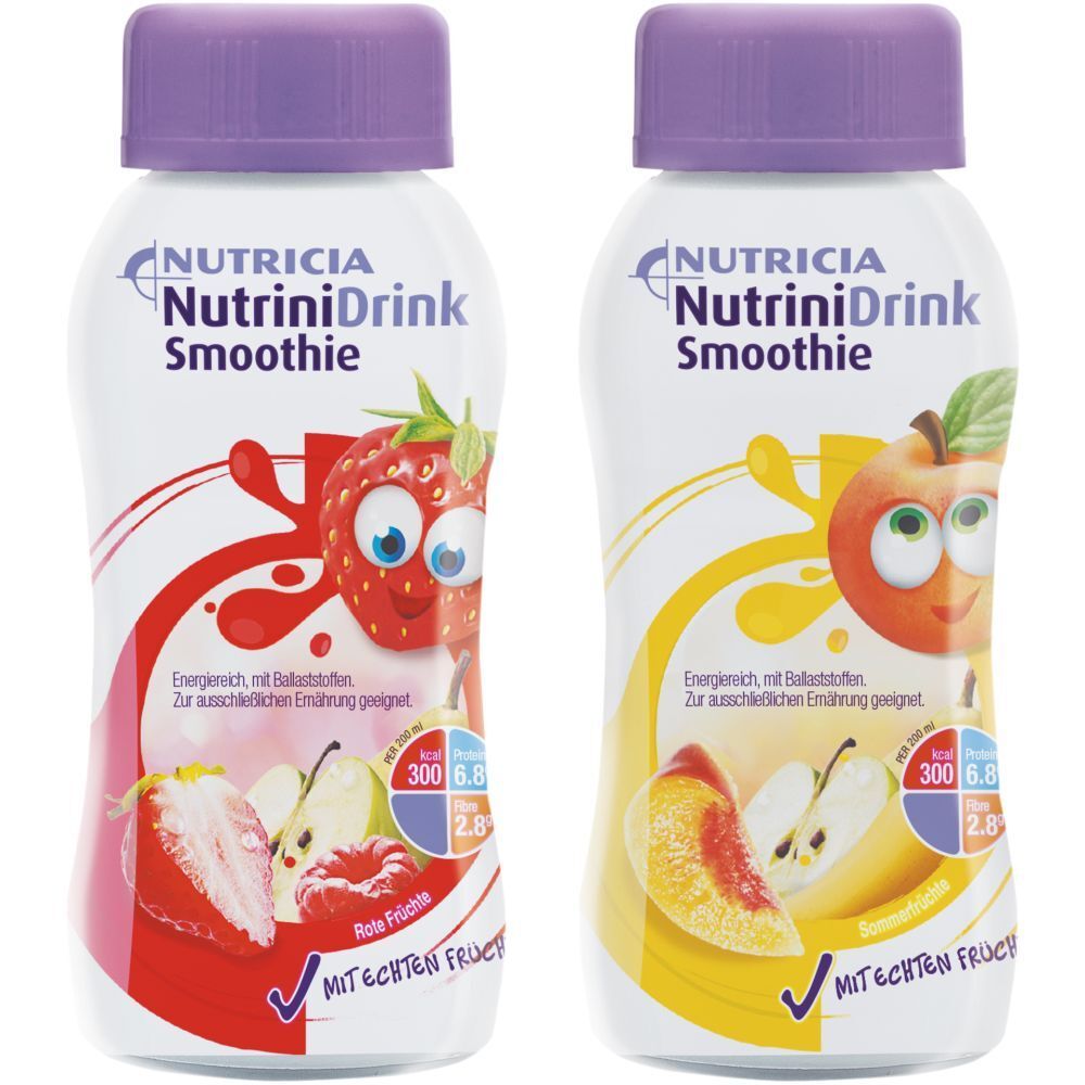 Nutrinidrink Smoothie Mischkarton 32x200 ml Flüssigkeit
