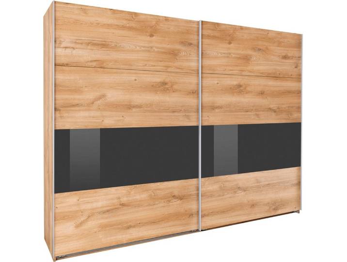 Wimex Schwebetürenschrank Bramfeld Kleiderschrank mit Glaselementen und zusätzlichen Einlegeböden