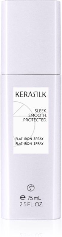 KERASILK Styling Flat Iron Spray Hitzeschutzspray für Behandlungen mit Haarglätter und Lockenstab 75 ml