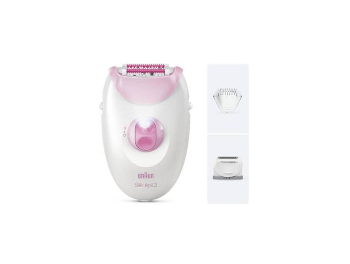 Epilateur Electrique Filaire Silkepil 3031 - Rose et blanc BRAUN