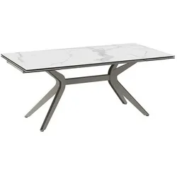 Akante Esstisch mit Auszug Impulsion 190/270 x 100 cm Keramik Marmoroptik 190