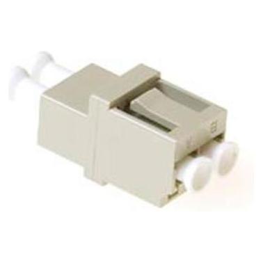 ACT Fiber optic LC duplex adapter multimode square LC DUPLEX ADAPTER MM GREY OM2 (EA9002)