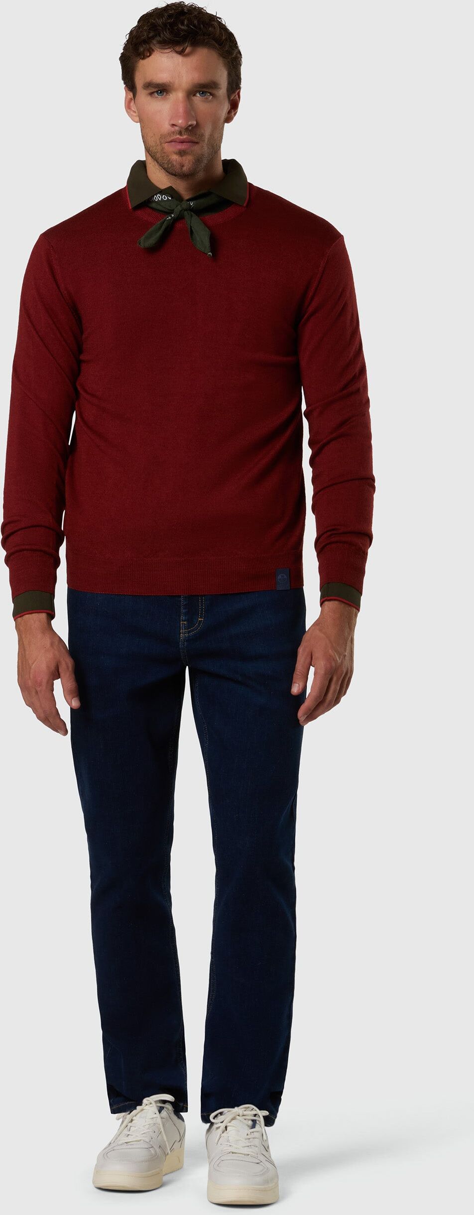 North Sails Pullover aus vorgewaschener Merinowolle Rust XL