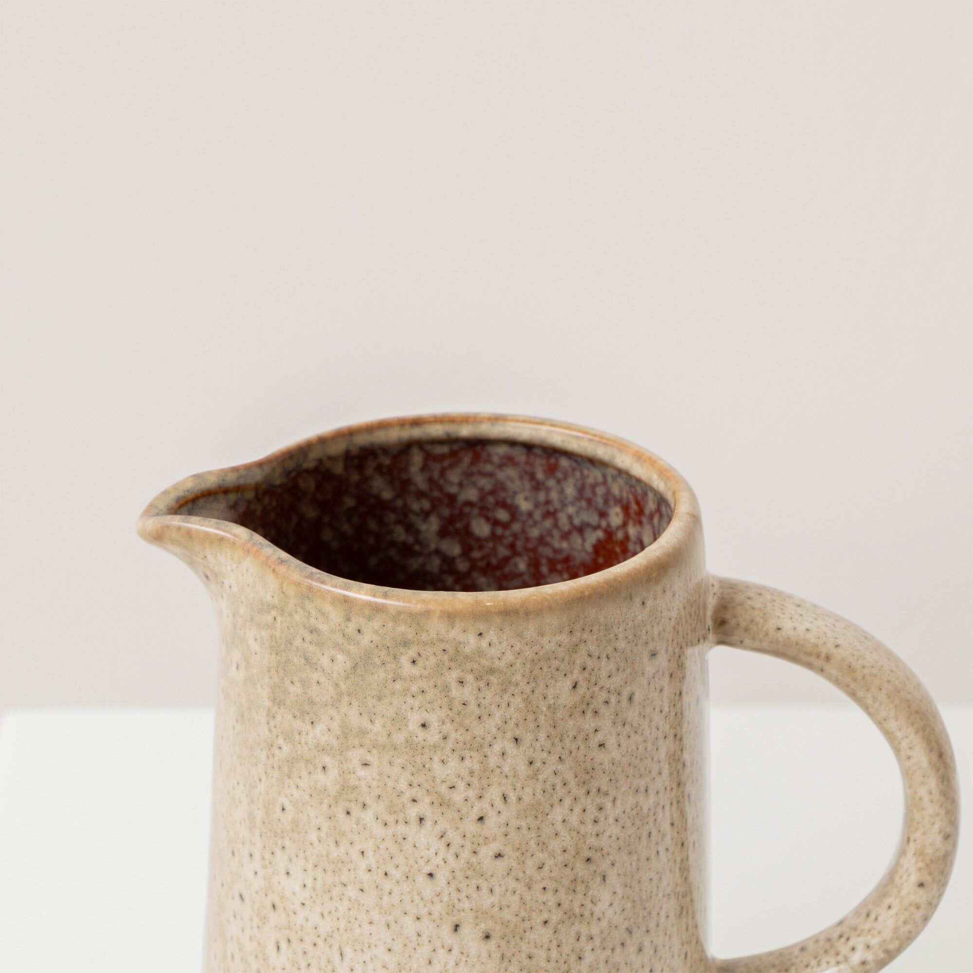 Rustic Glazed Dora Jug Vase - 19cm Ceramic