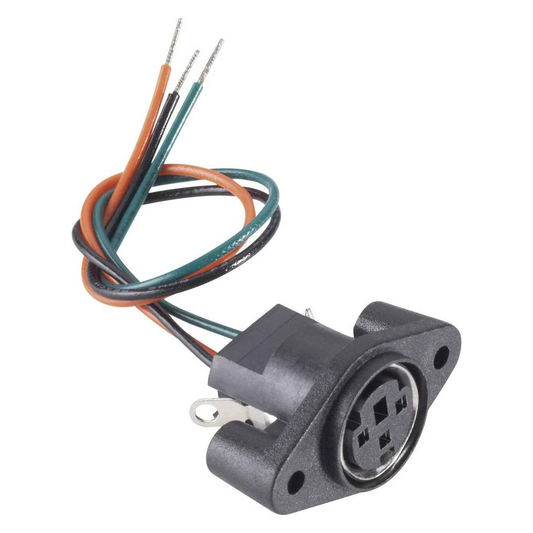 BKL Electronic Miniatur-Einbaubuchse mit Anschlusskabel (0204027)