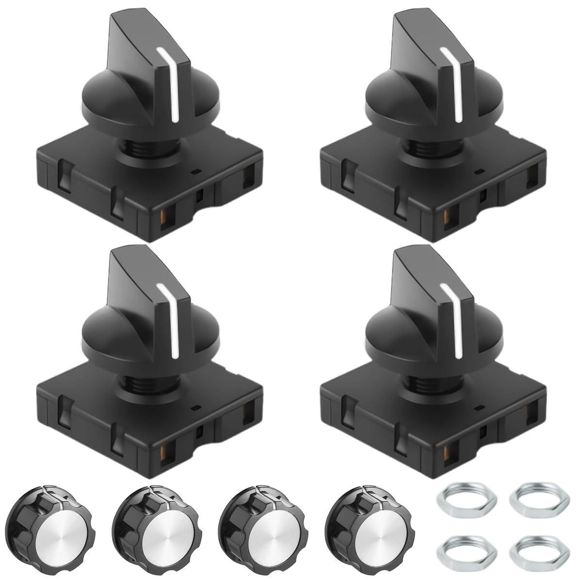 Lustrens Draaischakelaar 4 stuks 13 A-125 V/10 A-250 V 4 posities
