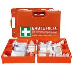 Verbandkoffer DIN 13169 mit Wandhalterung 4-5 Jahre haltbar Typ E