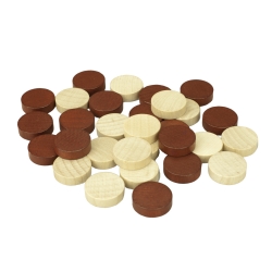 Halmakegel.com Backgammonspielsteine - Ersatz- oder Austauschset - 21 mm 241675