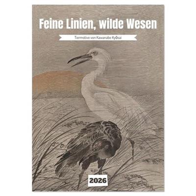 Feine Linien, wilde Wesen (Wandkalender 2026 DIN A3 hoch), CALVENDO Monatskalender