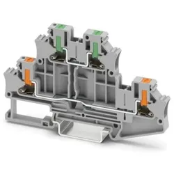Phoenix Contact Doppelstockklemme PTTBV 4/U-OG/O-GN
