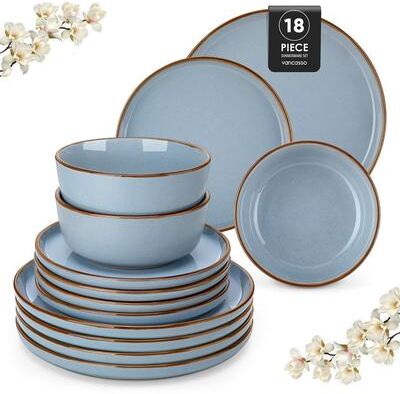 Vancasso LOIRE Glossy Sesame Glaze Stoneware Dinnerware Set