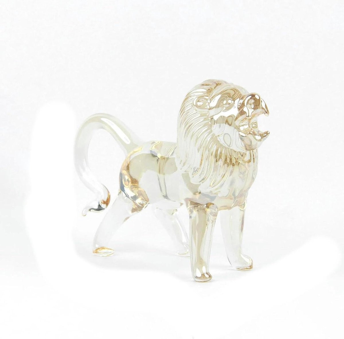 Handgemaakte multicolor kristallen glassculptuur voor tafeldecoratie, 400 g