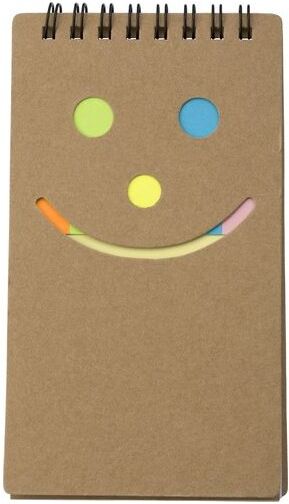 Carnet à spirale personnalisable Kim carton acier papier brun