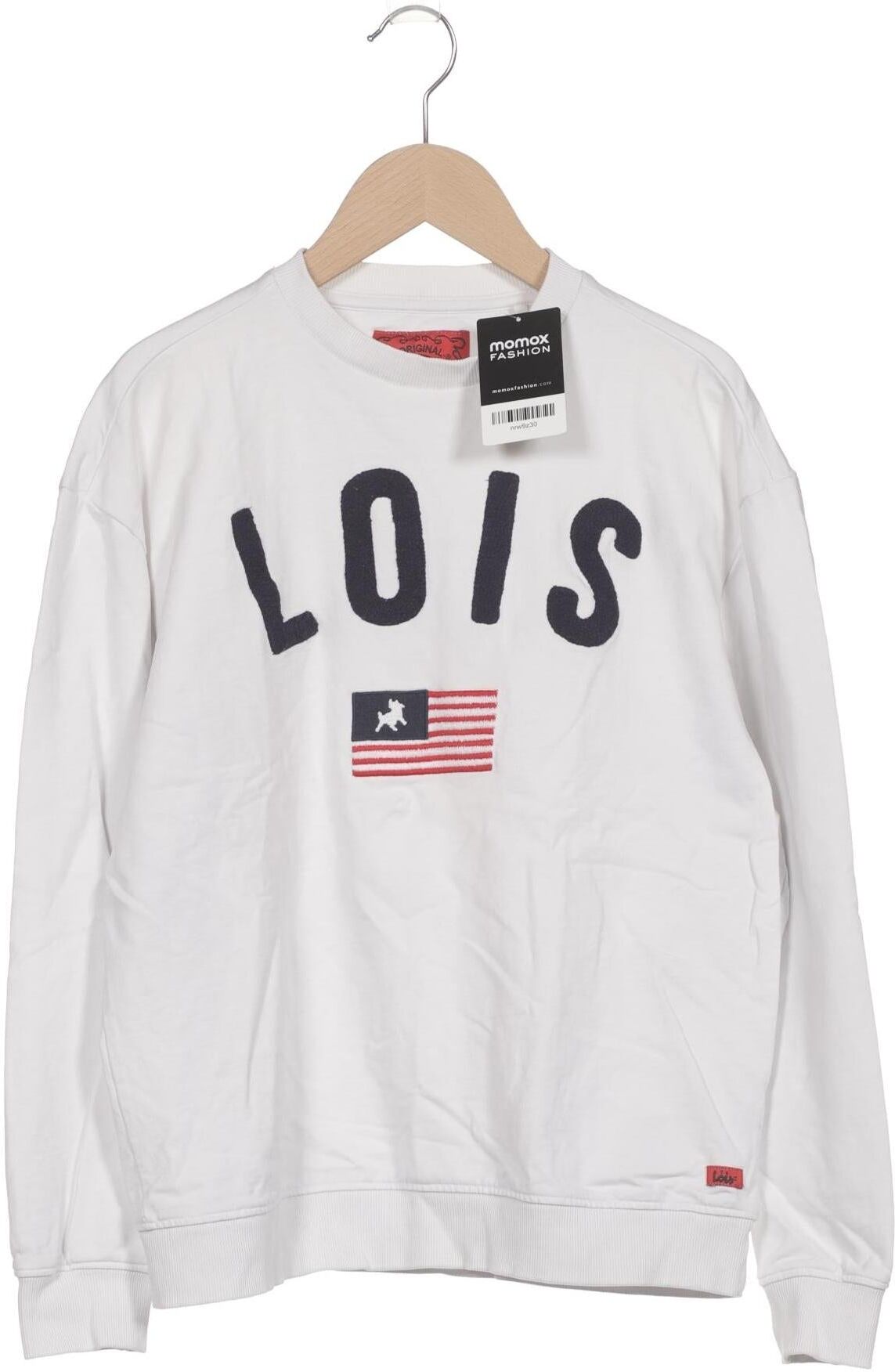 Lois Damen Sweater, Weiß, Gr. M, Baumwolle - Second Hand