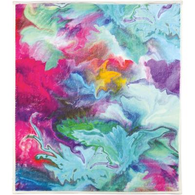 Badematte KLEINE WOLKE "Fusion, Badvorleger, Badezimmer Teppich", bunt (multicolor), H:5mm, Polyester, Badematten, Badematte, Badteppich, bedruckt, modernes Design, kräftige Farben