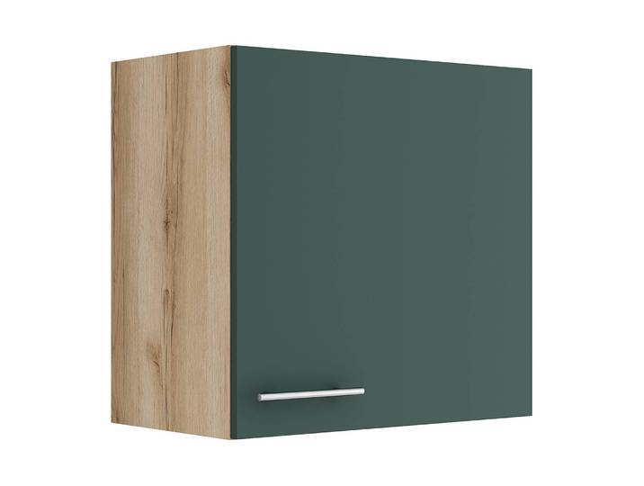 Armoire suspendue 60cm Vert/Vert/Imitation chêne sauvage